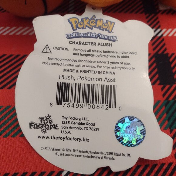 Pokemon Charmander 6 inch plush new with tags - Picture 4 of 4